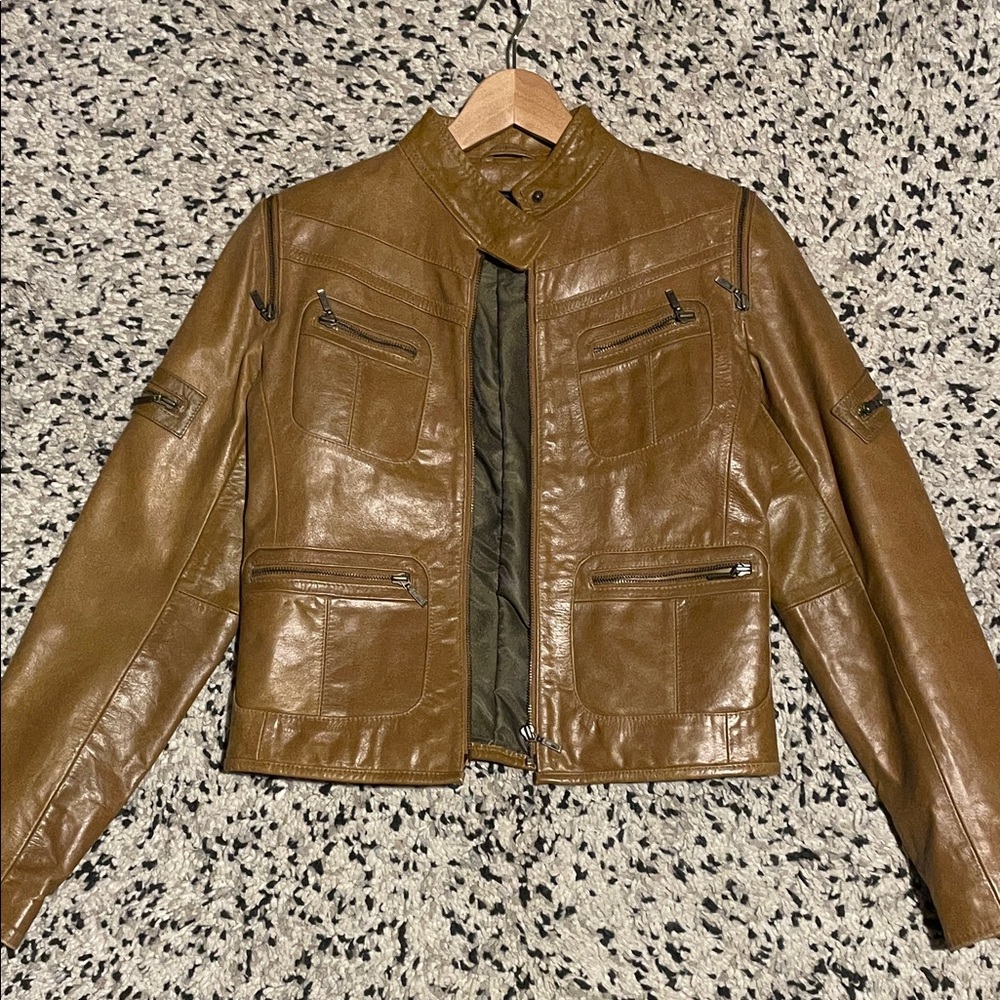 Brown Leather Women's Jacket